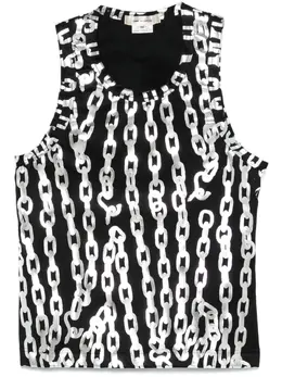 Comme Des Garçons: Майка с принтом 
