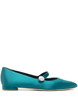 Manolo Blahnik: Голубые балетки 