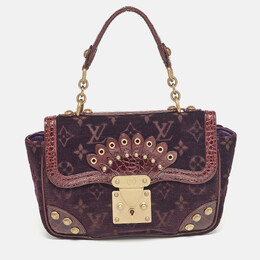 Louis Vuitton: Фиолетовая сумка 