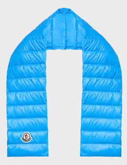 MONCLER: Голубой шарф 