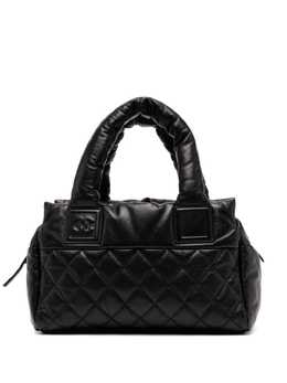 CHANEL Pre-Owned: Чёрная сумка-шоппер 
