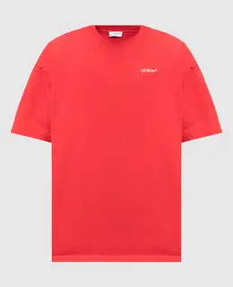Off-White: Червоні футболки 