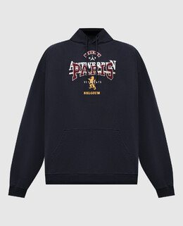 Vetements: Синяя толстовка 