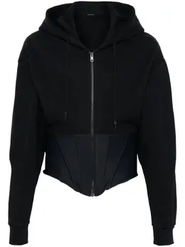 Mugler: Чёрная толстовка 