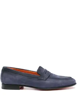 Santoni: Синие туфли 