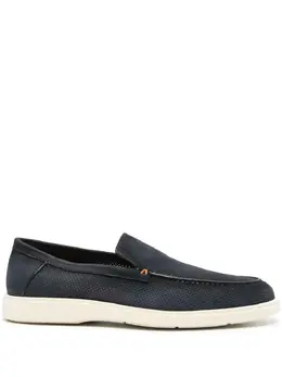 Santoni: Синие туфли 