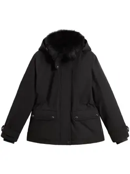 Woolrich: Чёрный пуховик  Arctic