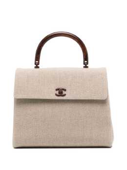 CHANEL Pre-Owned: Бежевая сумка 