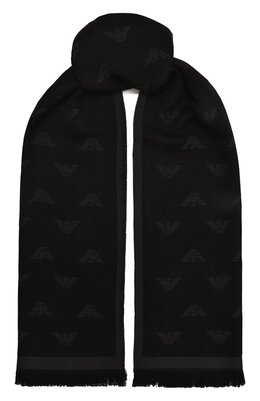 Emporio Armani: Серый шарф 