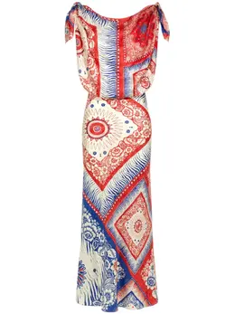 Roberto Cavalli: Платье с принтом 