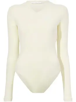 Proenza Schouler White Label: Жёлтый боди 