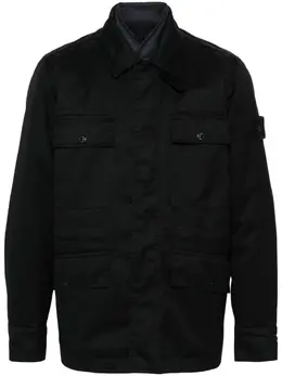 Stone Island: Чёрная куртка  Ghost