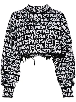 VETEMENTS: Чёрный свитер 