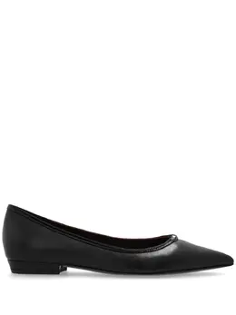 Tory Burch: Чёрные балетки  Double T
