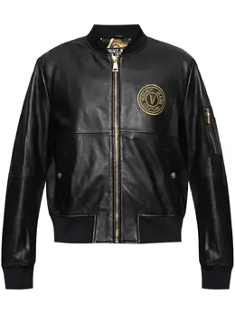 Versace Jeans Couture: Кожаная куртка 