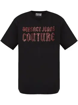 Versace Jeans Couture: Чёрная футболка 