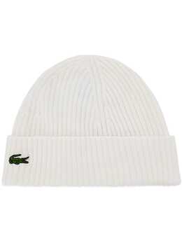 Lacoste: Белая шапка 