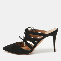Aquazzura: Чёрные сабо 