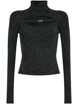 Versace Jeans Couture: Чёрный свитер 