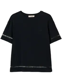TWINSET: Чёрная футболка 
