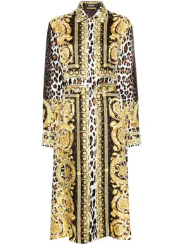 Versace: Платья-рубашки  Barocco