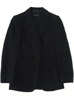 Gucci Pre-Owned: Чёрный жакет 