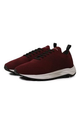 Kiton: Бордовые кроссовки 