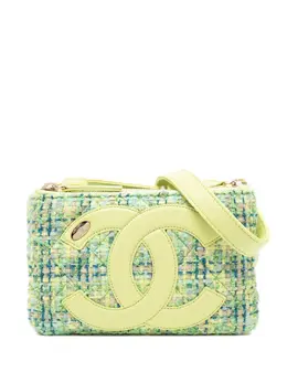 CHANEL Pre-Owned: Зелёная поясная сумка 