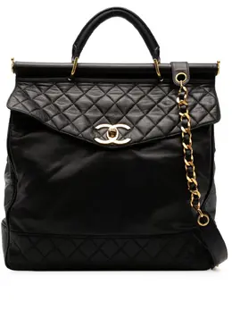 CHANEL Pre-Owned: Чёрный портфель 
