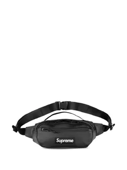 Supreme: Чёрная поясная сумка 