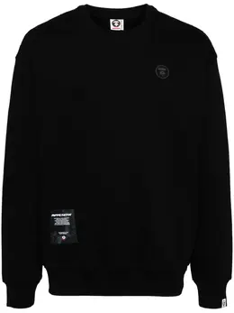 AAPE BY *A BATHING APE®: Чёрный свитшот 