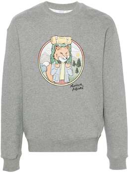 Maison Kitsuné: Свитшот с принтом 