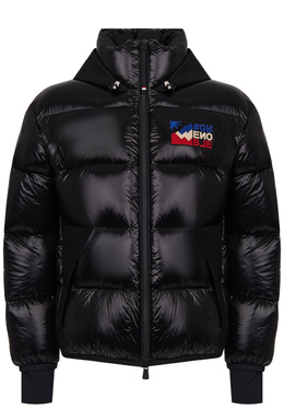 MONCLER: Чёрная куртка 