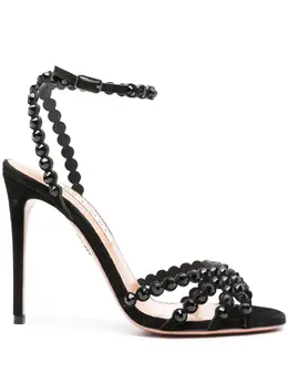 Aquazzura: Чёрные сандалии  Tequila