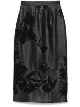 Elie Saab: Кожаная юбка 