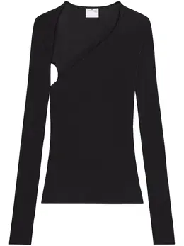 Courrèges: Чёрный топ 
