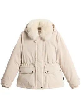 Woolrich: Светлый пуховик  Arctic