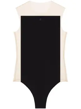 Courrèges: Бежевый боди 