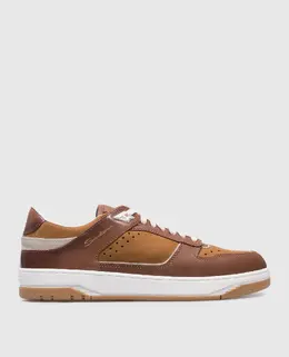 Santoni: Коричневые кроссовки 