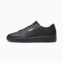 PUMA: Чёрные кеды  Smash