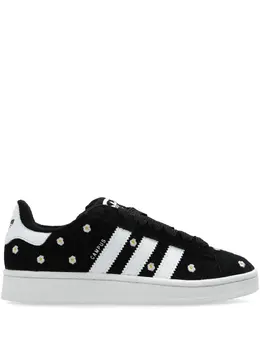adidas: Чёрные кроссовки  Campus