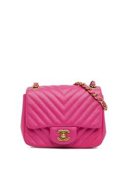 CHANEL Pre-Owned: Розовая сумка через плечо 