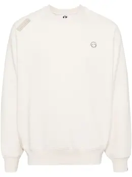 AAPE BY *A BATHING APE®: Белый свитшот 