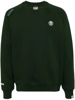 AAPE BY *A BATHING APE®: Зелёный свитшот 