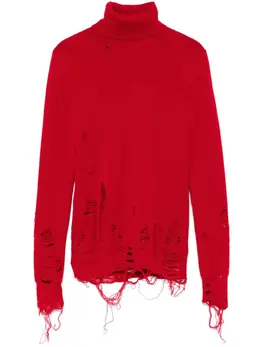 MM6 Maison Margiela: Рваный свитер 