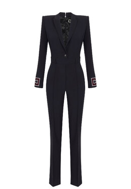 ELISABETTA FRANCHI: Чёрный комбинезон 