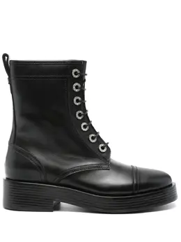 Casadei: Чёрные ботинки 