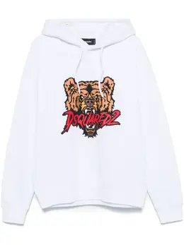 DSQUARED2: Белая толстовка  Cool