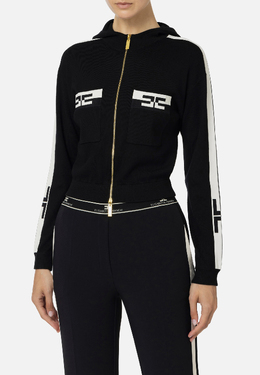 ELISABETTA FRANCHI: Чёрная толстовка 