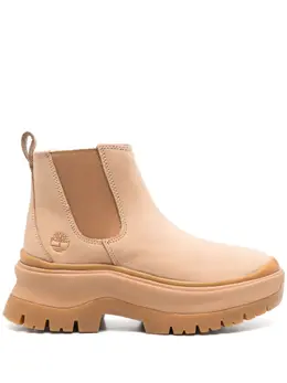 Timberland: Светлые ботинки 